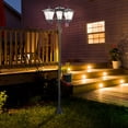 thumbnail image 2 of Solar-Powered Triple-Head Lamp Post / For Garden, Lawn, Pathway / 6-Hour Lighting & Energy Savings, 2 of 2