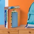 thumbnail image 6 of Acrimet Jumbo Premium Metal Bookends 9" (Heavy Duty) (Blue Color) (1 Pair), 6 of 11