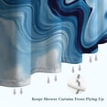 thumbnail image 6 of Blue Wave Marble Pattern Shower Curtain 72"x84" ,Bathroom Decorative Shower Curtains Set with 12 Hooks,Modern Waterproof Washable Shower Curtain, 6 of 6