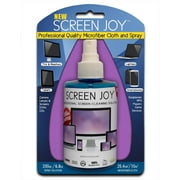 Screen Joy Computer Screen Cleaner for TV Screen and Computer | Perfect Phone Screen Cleaner Tablet Screen Cleaner | Large 200ml Bottle and 10x10 Microfiber Cloth