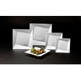 thumbnail image 3 of 1 - Party Essentials 6.5" Twist Square Plates - White 10 Ct., 3 of 3