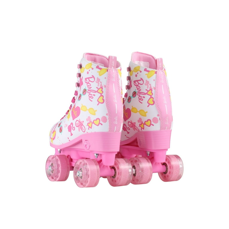 Barbie Roller Skates Indoor Outdoor Skates with Adjustable Straps Size B 12 1 Pink Unisex
