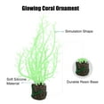 thumbnail image 3 of Soft Silicone Glowing Aquarium Tree Coral Aquatic Artificial Coral for Fish Tank Decoration Green, 3 of 7