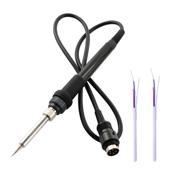 With 2pcs Extra Heating Element Original Saike Soldering Station Universal Soldering Iron Handle For Saike 852D++ 909D 898D 8586 ,Easy to Use
