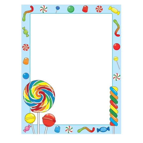SHAPES ETC. Designer Paper - Candy (50 Sheet Package)