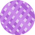 thumbnail image 1 of Ahgly Company Machine Washable Indoor Round Transitional Violet Purple Area Rugs, 5' Round, 1 of 7