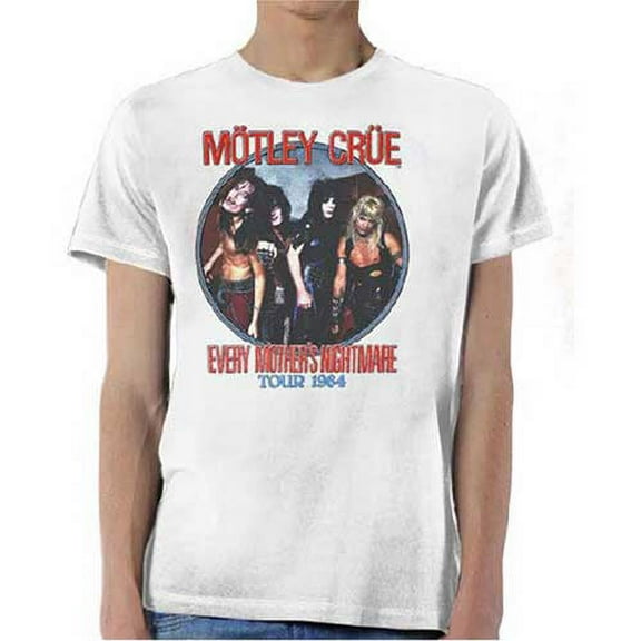 Motley Crue Unisex T-Shirt Every Mothers Nightmare (Small)
