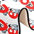 thumbnail image 6 of SKYSONIC 2'X6' Valentines Day Love Runner Rug with Rubber Backing, Cute Penguins Non Slip Entryway Rug Runner Washable Soft Area Rug Carpet for Hallway Bedroom Kitchen Decor, 6 of 6