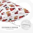 thumbnail image 5 of Haiem Pillowcase for Hair and Skin Queen - Cute Cat And Christmas Gift Printed Soft Pillowcase with Envelope Closure-20"x30", 5 of 9