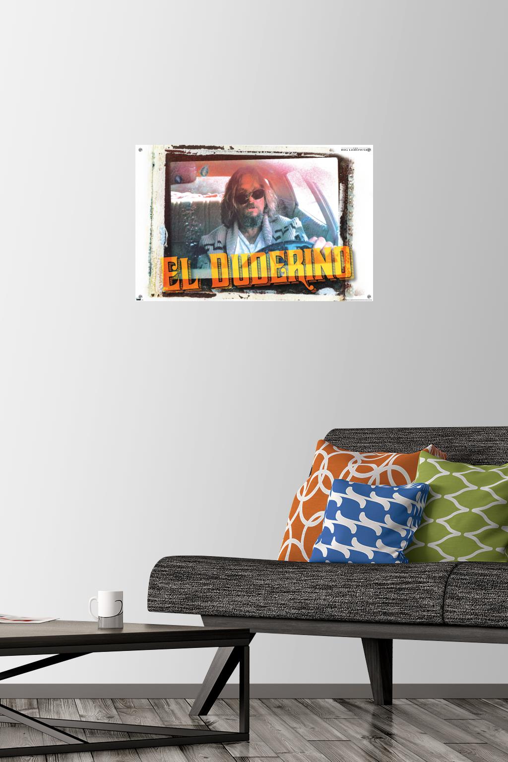 The Big Lebowski - El Duderino Wall Poster with Pushpins, 14.725" x 22.375"