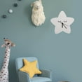 thumbnail image 3 of WORGEOUS  Grey Stars Wall Clock for Nursery Hanging Home Decoration Child Office, 3 of 8