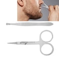 thumbnail image 4 of Nose Hair Tweezers Scissors Set, Portable Eyebrow Scissors And Tweezers Stainless Steel  For Triming The Hair, 4 of 8