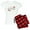 With Red Plaid Pant, variant on CafePress - Mimi Pajamas - Women's Short Sleeve Print T-Shirt and Pants Light Cotton Pajama Set