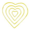 thumbnail image 3 of 4 Aros de Macramé de Alambre con Forma de Corazón, Aros Florales de Metal Dorado, de Hierro para Manualidades, Joyería Y Decoración Hecha a Mano., 3 of 9