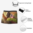 thumbnail image 6 of Bingfone Country Farm Morning Rooster Men's Underwear - Casual Stretch Boxer Briefs-Small, 6 of 7