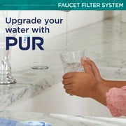 PUR PLUS Faucet Mount Water Filtration System, Horizontal, Brass, PFM410F