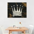 thumbnail image 2 of JEUXUS Canvas Print Wall Art Untitled 1982 Crown Graffiti Art Picture Theme Party Decor Prints Painting Nordic Decoration Living Room Home Decor 20x16 inch, 2 of 4