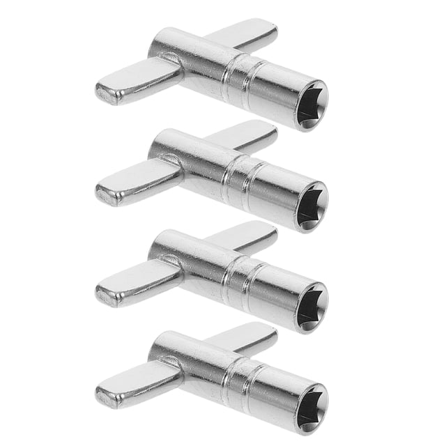 BESTYASH 4Ud Llaves Para Percusión En Metal Plateado Para Afinar Baterías Electrónicas Y Acústicas