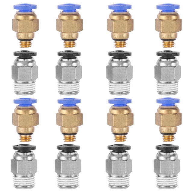 MasteelfCA 16pcs Pneumatic Quick Fitting Connector Air Fittings Adapter for 3D Printer