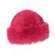 thumbnail image 1 of Gorro de invierno de piel sintética, grueso y moderno, ideal para actividades al aire libre en climas fríos, ciclismo, viajes y acampada. rojo rosa, 1 of 9