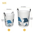thumbnail image 2 of Lsque Snow Gnome for Winter pattern Laundry Hamper Basket, Tall Woven Rope Hamper Basket for Clothes, Lightweight Storage Basket, Collapsible Waterproof-Small, 2 of 8