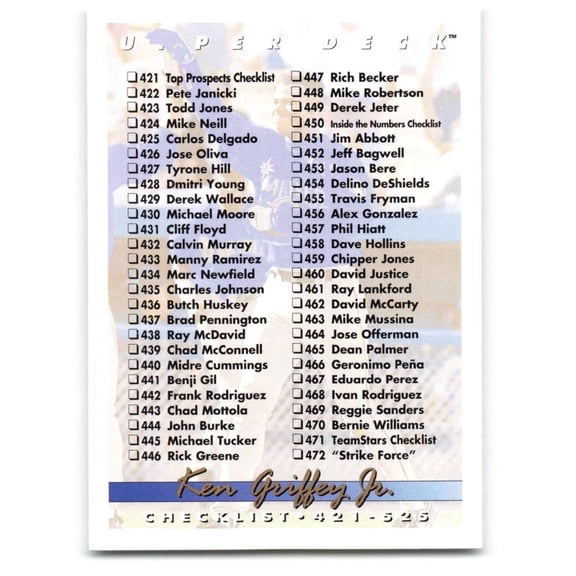 1993 Upper Deck #525 Ken Griffey Jr. NM Near Mint Seattle Mariners Baseball Card Seattle Mariners MLB Baseball Trading Card