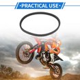 thumbnail image 2 of Unique Bargains Drive Belt for PCX for 125, Wear-Resistant Rubber Fiber Black Powersports V-Belt 1 Pc, 2 of 7