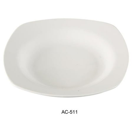 11.5 in. ABCO Porcelain Square Pasta Bowl, Super White - 26 oz - Pack of 12