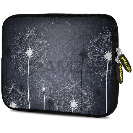 Tpu Sleeve - Designer Universal 10.5 Inch Neoprene Sleeve Pouch for Apple iPad 9.7 iPad Air 1 2 iPad Pro 9.7 - Amzer® 10.5 Inch Neoprene Sleeve - Dandelions Bloom (Fit with Smart Folio Skin TPU Cases)
