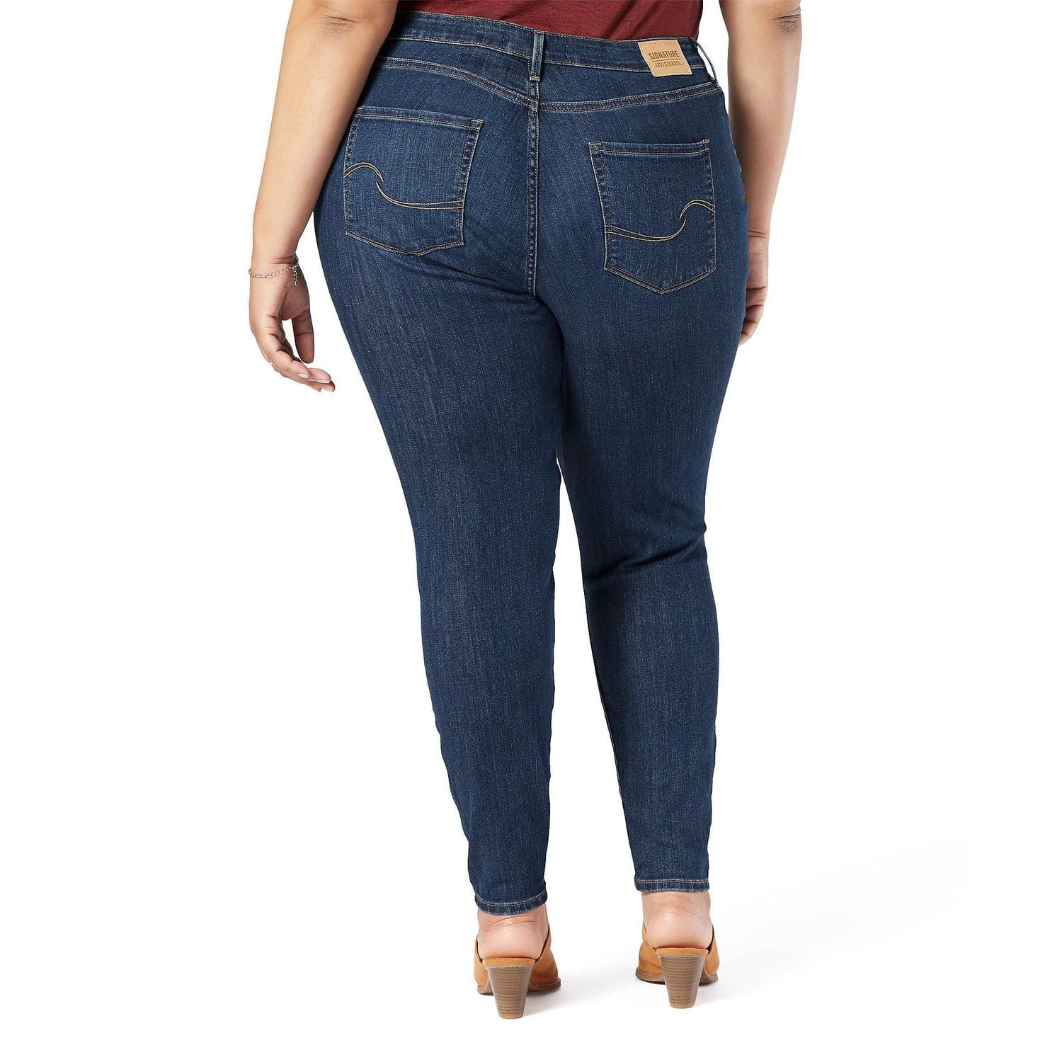 Levi Strauss Signature.™ Red Women's Plus High Rise Skinny Jeans