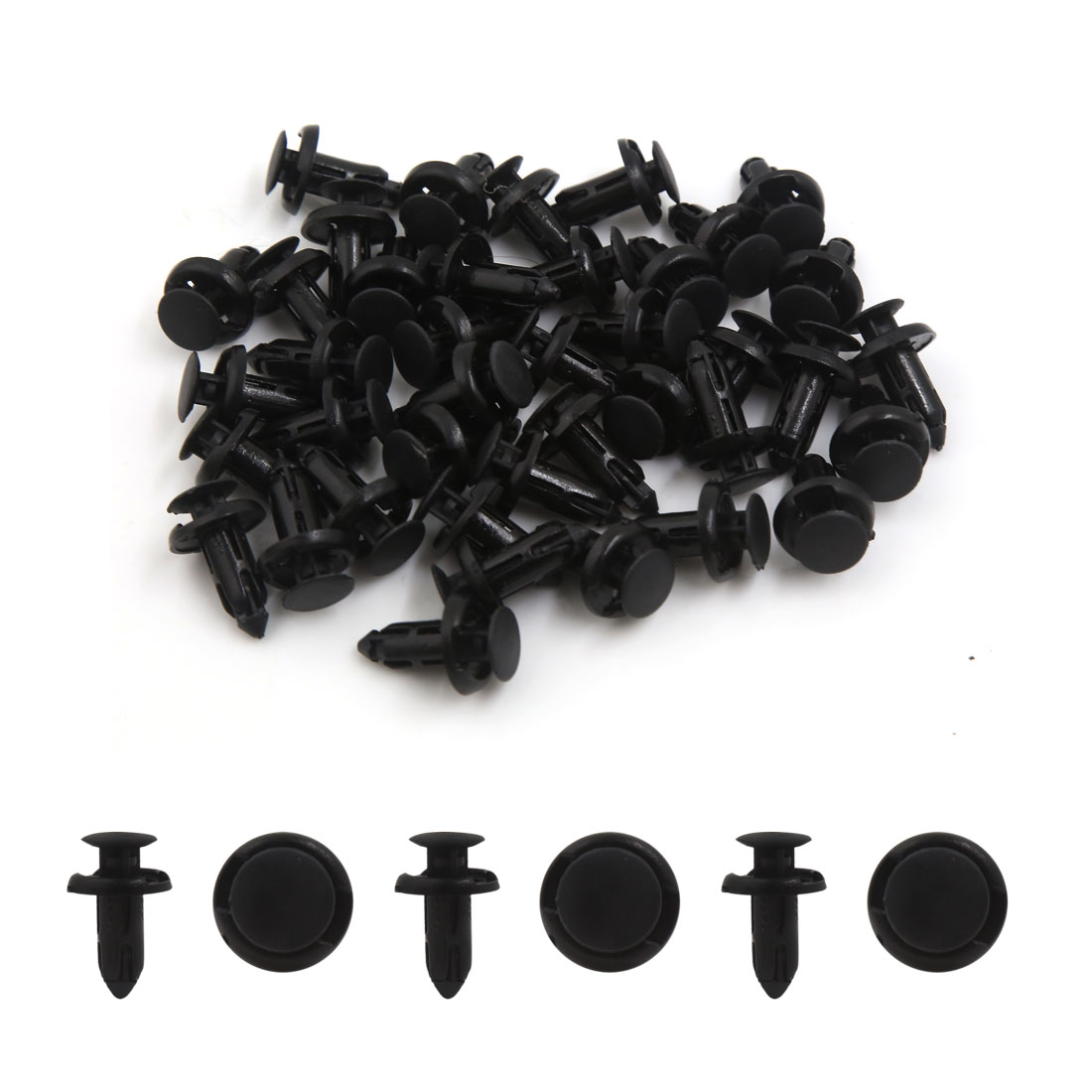 40pcs 8mm Hole Splash Guard Fastener Retainer Clips for Auto Bumper
