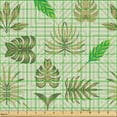 thumbnail image 2 of Ambesonne Exotic Fabric by the Yard Upholstery, Asymmetric Tropical Leave, 10 Yards, Khaki Green, 2 of 5