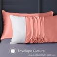 thumbnail image 6 of Silk Pillowcase For Hair And Skin With Hidden Zipper, Soft Breathable Smooth Cool Natural Silk Pillowcase For Sleeping (Both Sides Silk, 2-Pack, Multiple Sizes), Hypoallergenic, 6 of 8