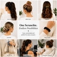 thumbnail image 2 of Set of 2 Solid Scrunchies (Burgundy), 2 of 6