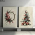 thumbnail image 4 of 2D Flat, 2D Flat Watercolor Christmas Winter Wall Art 3 Posters or Canvas Print, Christmas Tree Wreath and Holly Wall Art, Holiday Wall Art, Christmas Wall Poster, Christmas Wall Art, Christmas Wint, 4 of 4