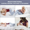 thumbnail image 5 of ComfySure Full Body Pregnancy Pillow - 58" J Shaped Maternity Pillow for Pregnant Women - Hypoallergenic, Comfortable, Plush and Therapeutic, 5 of 8