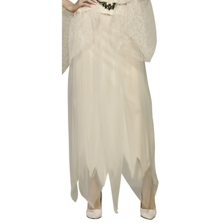 Ghostly White Adult Women Long Ghost Costume Bottom Skirt-One