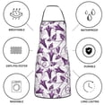 thumbnail image 6 of Sikiie Violets Flowers Aprons for Kitchen Cooking Aprons, Chef Apron for Men Women Chef, 6 of 7