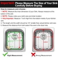 thumbnail image 3 of EcoNesxp 304 Stainless Steel Sink Protector Stainless Steel Sink Protector for Kitchen Sinks with Rear Drain Hole, 3 of 5