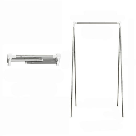 Portable Garment Rack for Travel Collapsible Drying Clothes Rack Indoor Stainless Steel Drying Rack for Home, Laundry, Hotel