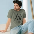 thumbnail image 4 of Effete Feline Claw Marks Scratch Organic Staple T-shirt, 4 of 4