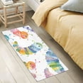 thumbnail image 5 of Bath Mat Soft Plush Non-Slip Absorbent Bathroom Rugs 39"x20" Cartoon Colorful Caterpillar, 5 of 8