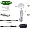 thumbnail image 2 of AIBOO Color Changing Christmas Xmas Decor Under Cabinet LED Lighting Kit Dimmable Puck Lamps for Kitchen Wardrobe Counter Furniture Mood Lighting ( 6 Lights, 18W), 2 of 7
