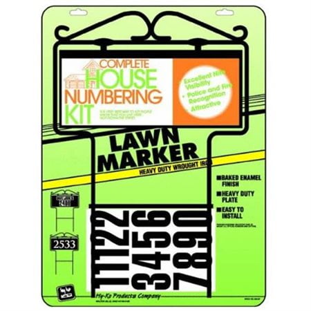 Hy-Ko 500-GF House Number Lawn Marker Kit