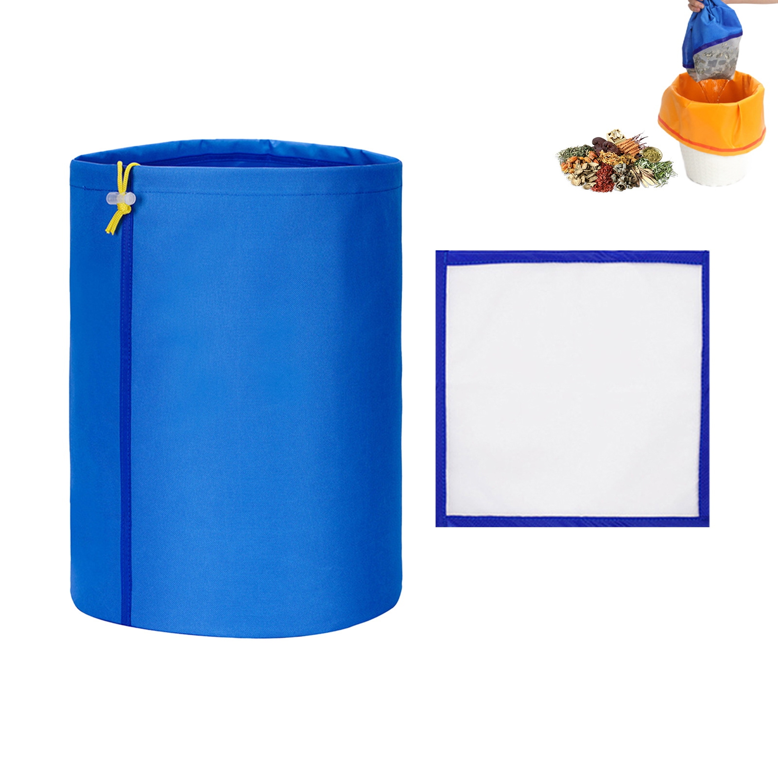 Clinaoy Mesh Filtration Bag 1 5 Gallon Residues Pools Fruits - Walmart.com