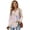 Pink-Floral, variant on DISNIMO Floral Printed Sweatshirts for Women Long Sleeve Hoodies Waffle V Neck Pullover Tops Fall Winter Outfits, S