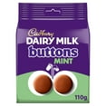 thumbnail image 2 of Cadbury Dairy Milk Giant Mint Chocolate Buttons Bag 110g, 2 of 7