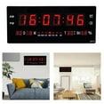 thumbnail image 4 of YUANOU Digital Home Large Big LED Wall Clock Desk With Calendar Temperaturen Digital Electronic Clocks Hoem Decoration(UK Plug), 4 of 7