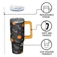 thumbnail image 3 of Halloween Scary Night 30 Oz Tumbler with Handle and Straw, Gothic Spooky Stainless Steel Cup, Holiday Gift, 3 of 5