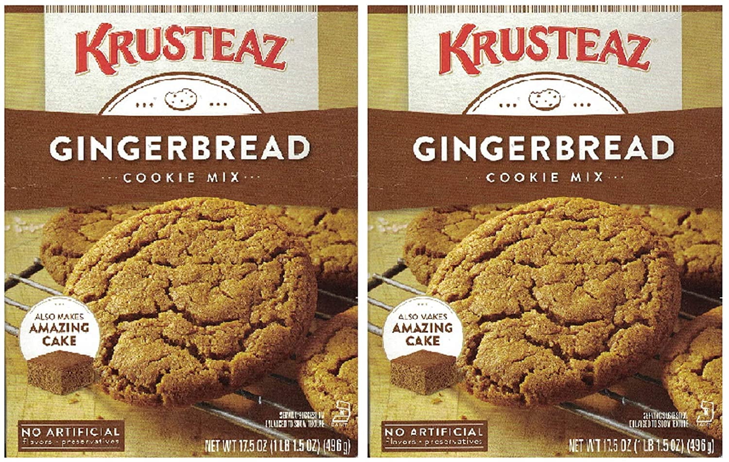 Krusteaz Gingerbread Bakery Style Cookie Mix 17.5 Oz Box (Also Makes